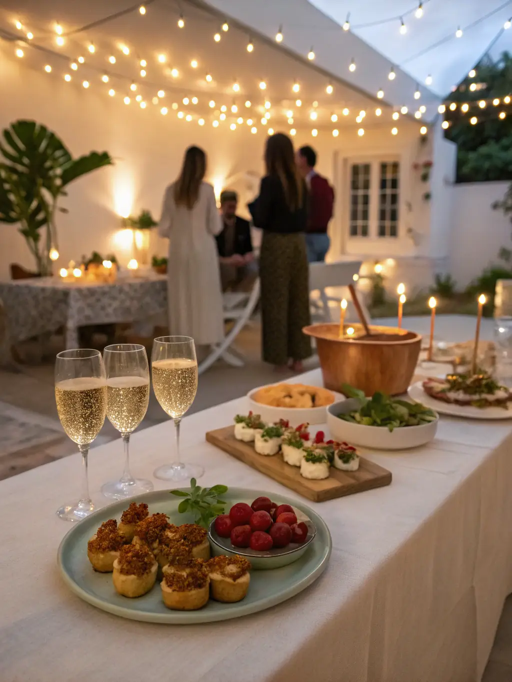 A visually appealing image of a private party with unique decorations, custom cocktails, and a lively atmosphere, representing Kylect's private event planning capabilities.